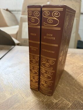 Vintage Don Quixote & Heidi Classic Books